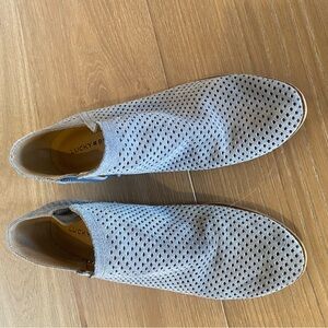 Lucky Brand Womens Perforated Gray Booties